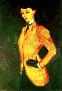 Woman in Yellow Jacket - Amedeo Modigliani, 1909